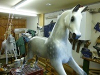 Mayfield dapple grey rocking horse